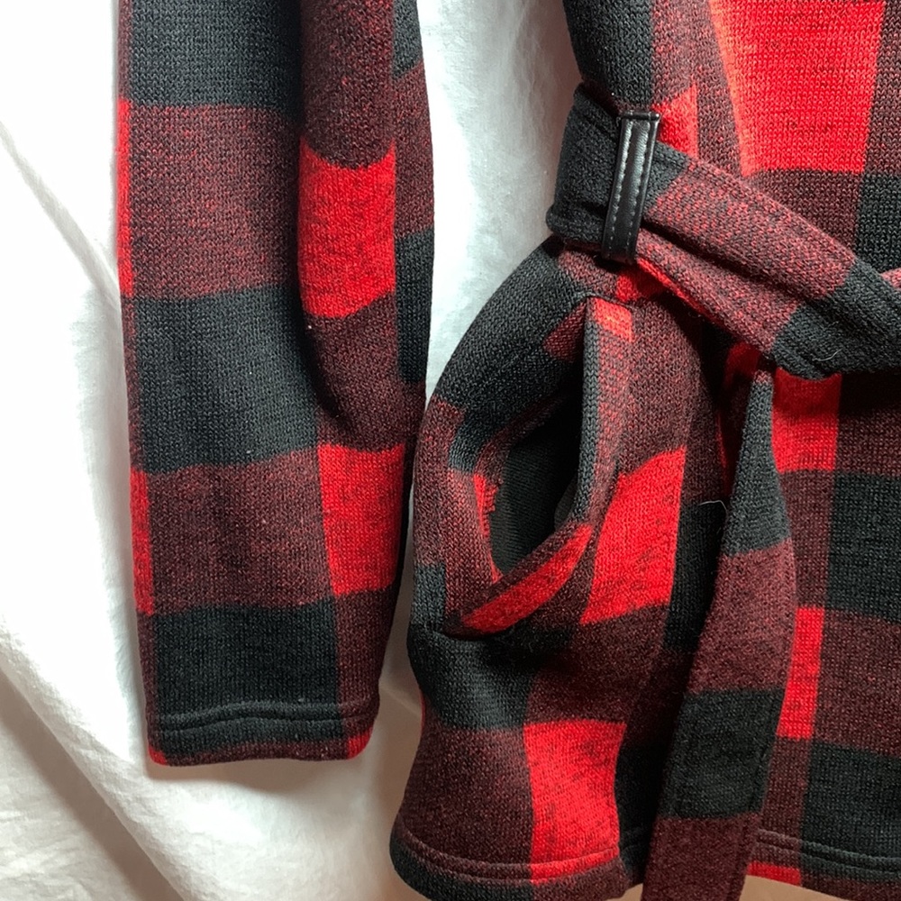 vintage Madden Girl plaid belted full zip coat - Picture 8 of 13